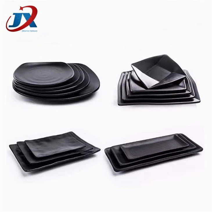 Black Melamine Dinnerware
